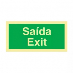 Sinal Emergência "Saída/Exit" - FIELD