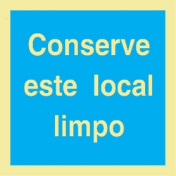 Sinal Informaçao "Conserve Local Limpo" - FIELD